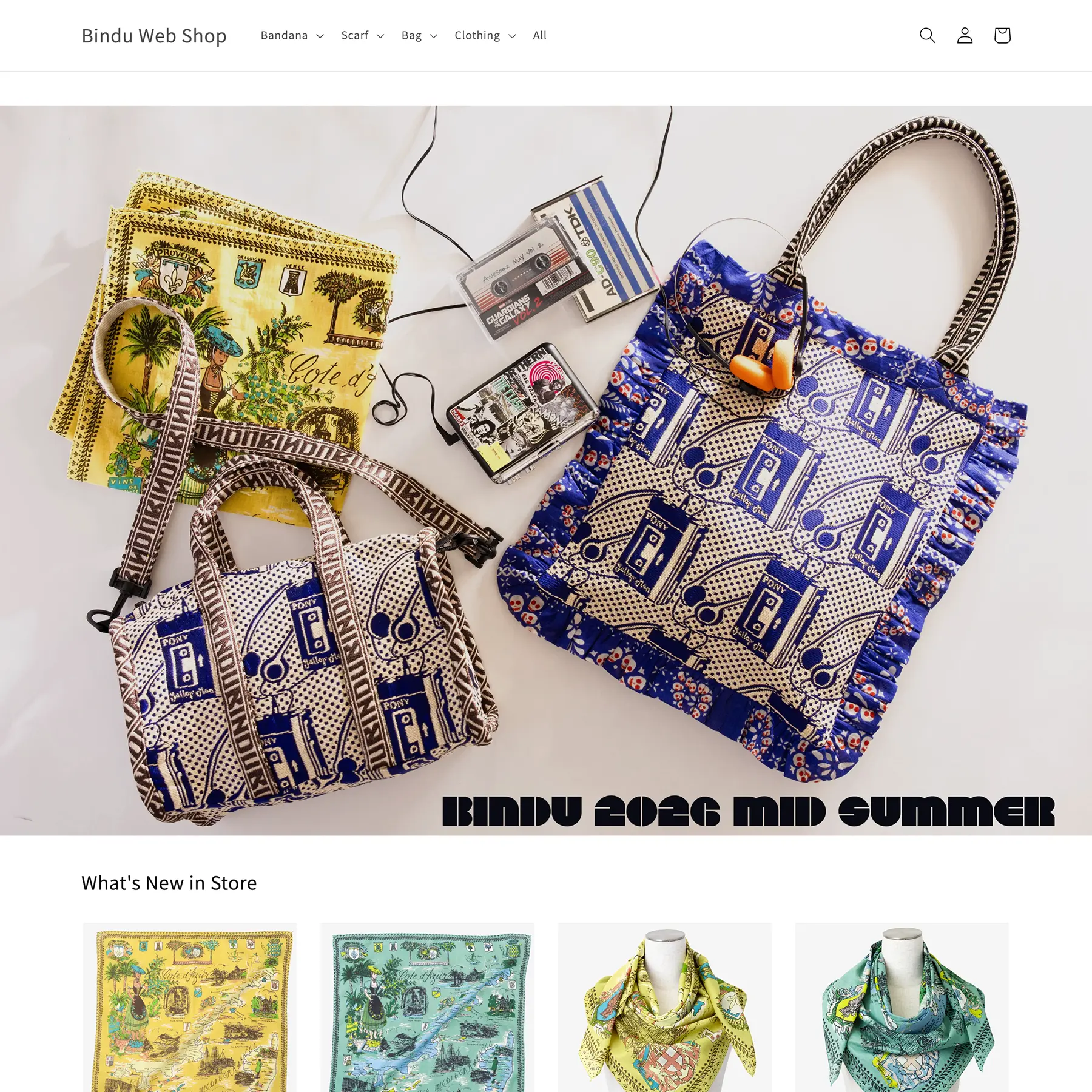 Bindu ブランドサイト制作実績